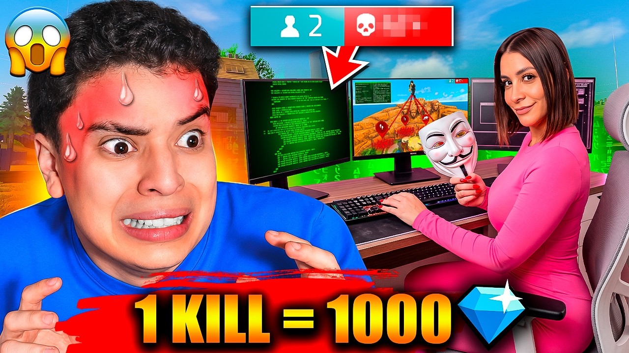 ¡LE DAMOS 1,000 DIAMANTES POR KILL A MACHIKA EN FREE FIRE !! *FINAL INESPERADO* 💎 ME DEJO POBRE 😱 !!