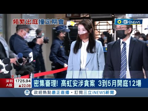 "涉貪"市長很忙 高虹安上半年需開庭12次！高虹安每月皆開庭 四叉貓：來台北找人較快｜記者 張浩譯 徐湘芸 簡翰鳴｜【台灣要聞】20240222｜三立iNEWS