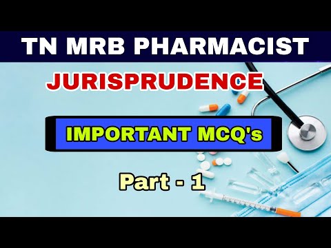 PHARMACEUTICAL JURISPRUDENCE|MCQ with