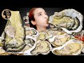 [Mukbang]🦪자이언트 개체굴(삼배체굴) 생굴 대왕굴 먹방!😋GIANT RAW OYSTER หอยนางรมยักษ์ 牡蠣 sò madriguera ASMR | 쎄미