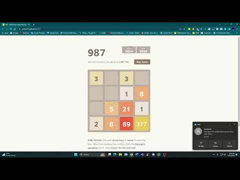 2048 variants | 987 - 2048 clone using Fibonacci sequence