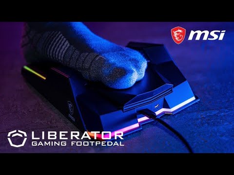 MSI Liberator | Quick-Tap Programmable PC Gaming Footpedal