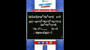 Polynomials IIT&JEE Questions NO 10 || X Class