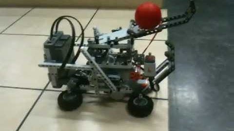 Lego NXT Mindstorm simple catapult.