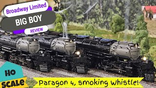 Broadway Limited HO Scale Big Boy Steam Locomotive: DC/DCC, Paragon 4 Sound &amp; Smoking Whistle! BLI