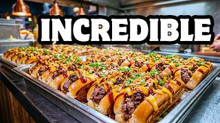 Thumbnail $15 Street Food Madness — Loaded Hot Dogs & Sizzling Wok Noodles | POV Cooking