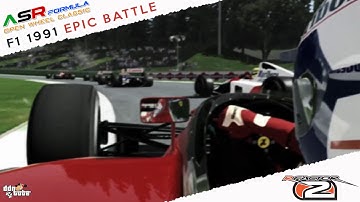 rFactor2 F1 1991 Senna Vs Prost EPIC BATTLE at Imola Real Onboard Cam