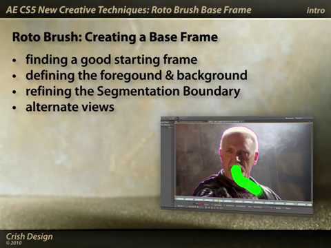 After Effects Classic Course: Roto Brush 2/6 - Creating a Base Frame