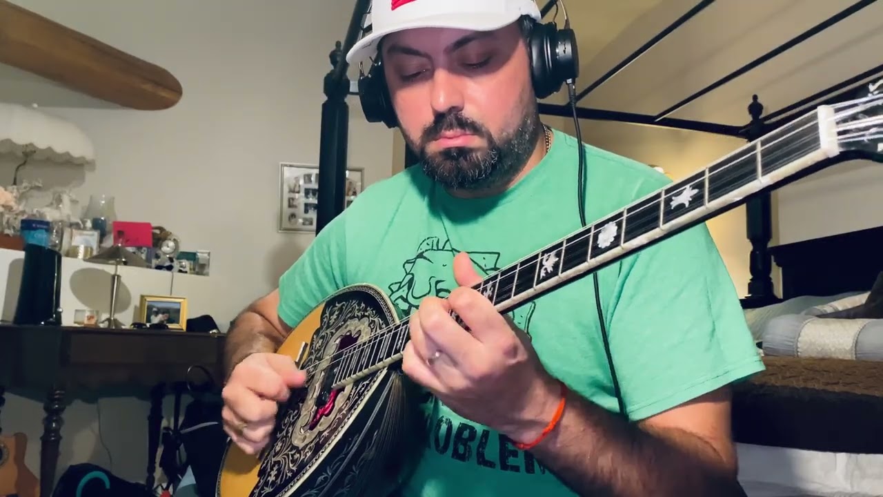 Hasapiko Bouzouki – David Merino practicing at his Sedona home