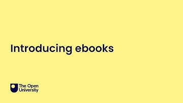 Introducing ebooks