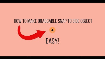 How to make draggable snap to side object
