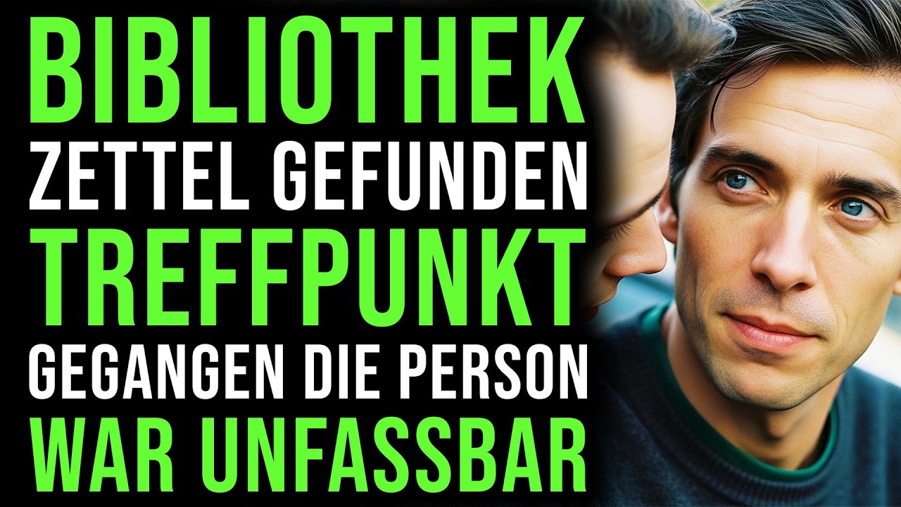 Bibliothek Zettel gefunden – Treffpunkt gegangen die Person war unfassbar…
