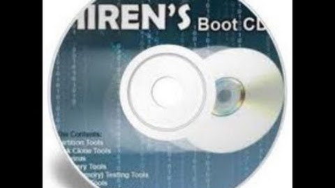 Reset/Remove Admin/User Passwords: Hiren