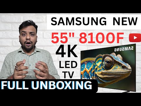 SAMSUNG 2025 NEW LED TV 4K 55U8100F UNBOXING AND REVIEW