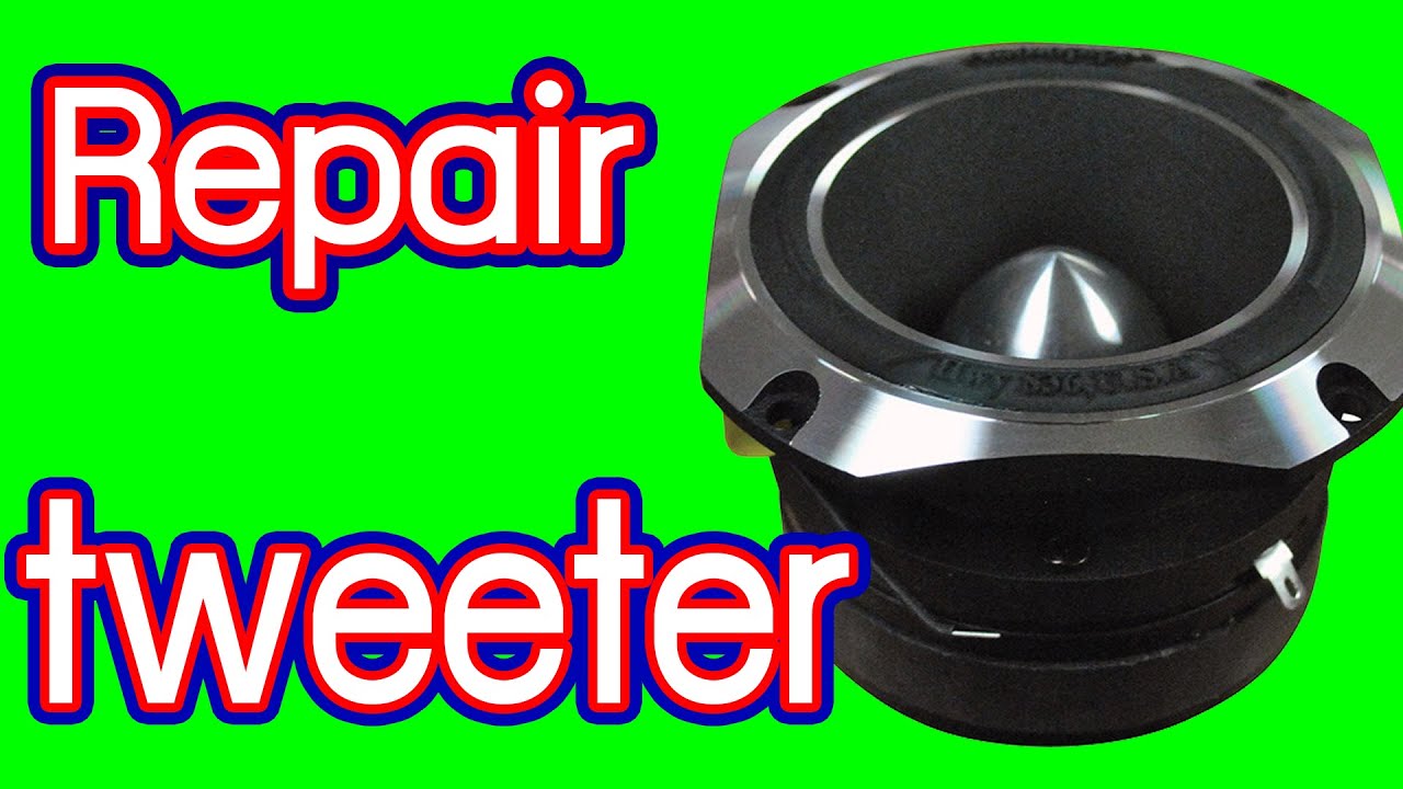 How to REPAIR a tweeter that has been dented. YouTube