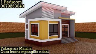 Ramani ndogo za nyumba za kisasa (one bedroom) 0679253640