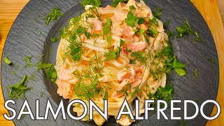 Salmon Alfredo Fit For A BrockStar