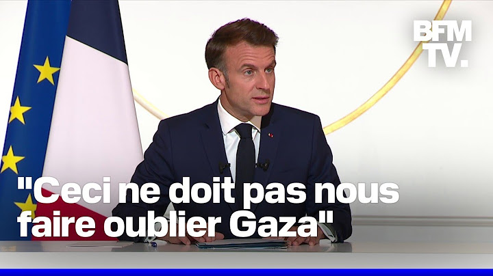 Frappes israéliennes en Iran: la conférence de presse d'Emmanuel Macron en intégralité