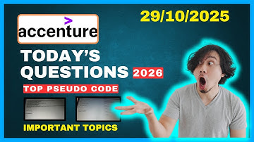 Top pseudocode | Accenture-coderingsvragen | Accenture technische beoordelingstest 2026