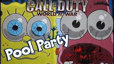 Spongebob Pool Party Zombies (Best & Funny Moments: Big Arms, PaP and Mad Round)