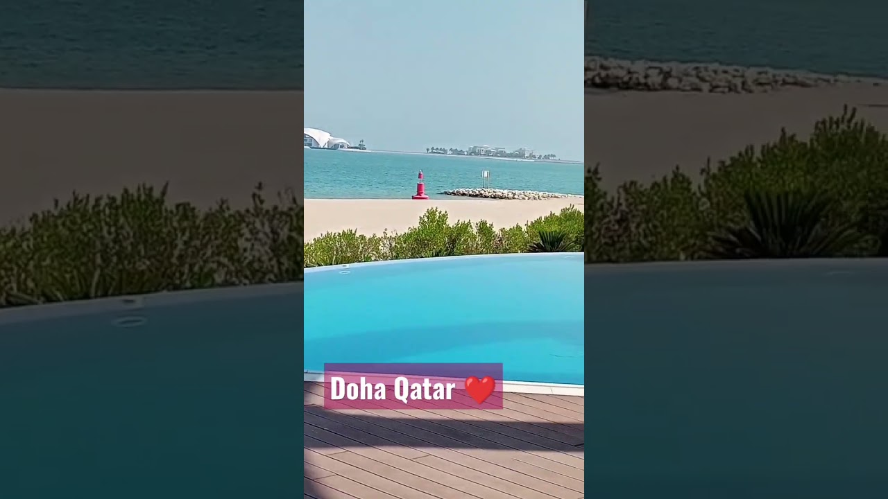 Doha Qatar Pearl Qatar View Of Beach ⛱️⛵❤️