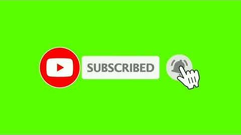 (1) No-Copyright Green Screen Animated Subscribe button With Sound Effects / YT Expert