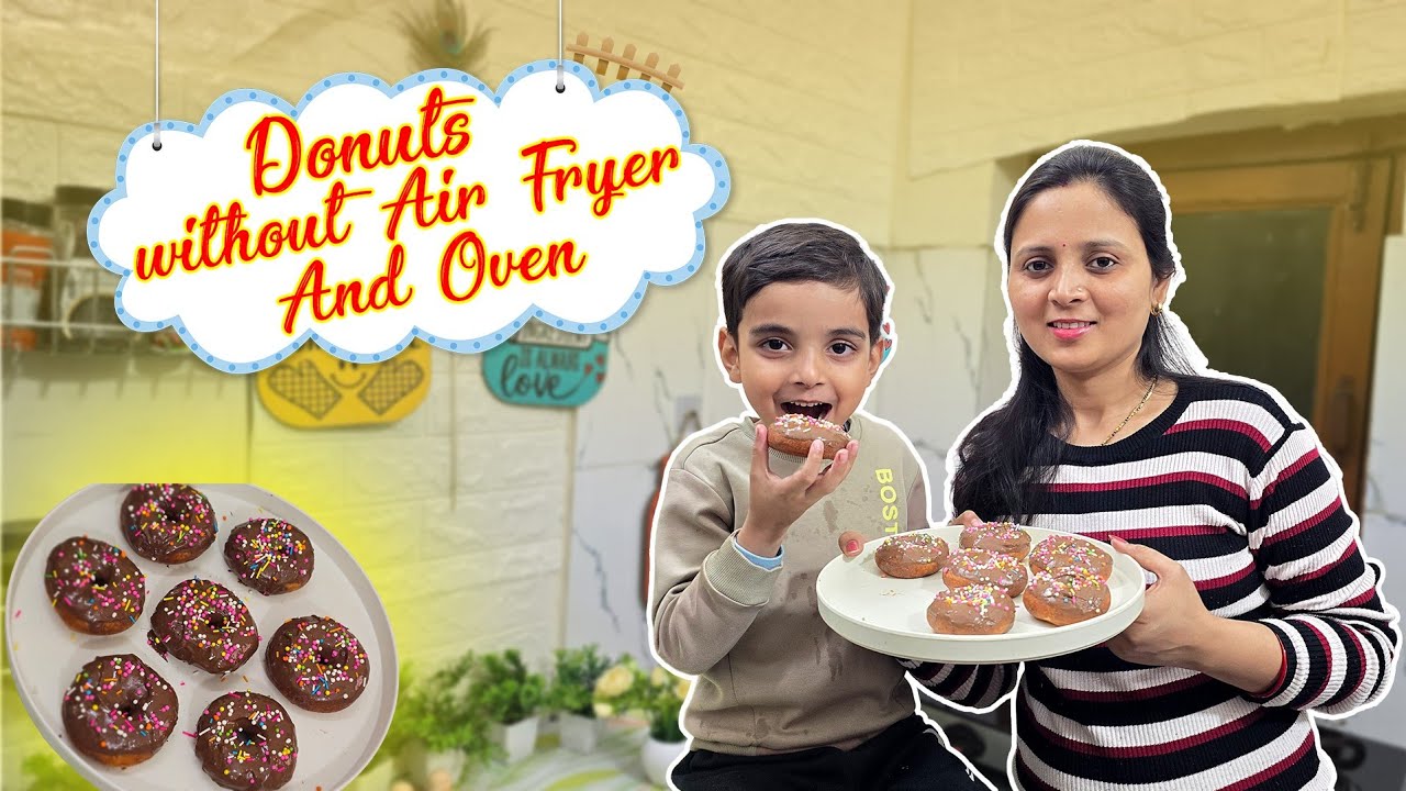 BACCHO KE FAVOURITE DONUTS😋🍩🍩 #donuts #baking #homemadedonut #vegetarian #foodie #food #easyrecipe 