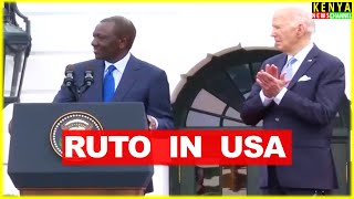 Ruto speech after arriving in the White house with President Biden