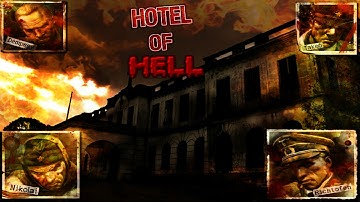Hotel of Hell CLUTCH ENDING!!!  solo complete - Call of duty: world at war custom zombies