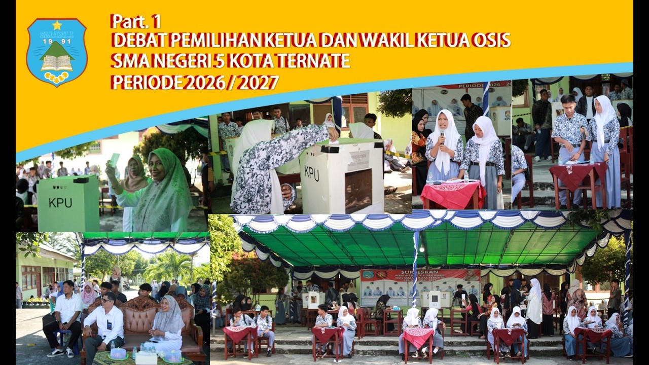 PART. 1. DEBAT PEMILIHAN KETUA DAN WAKIL KETUA OSIS SMA NEGERI 5 KOTA TERNATE PERIODE 2026-2027