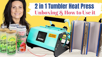 How to Sublimate a Skinny Tumbler with FREE Templates | How to Use a 2 in 1 Tumbler Press - PYD Life