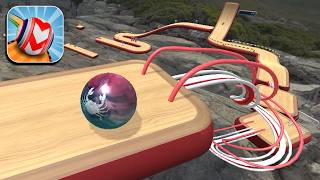 Rolling Balls 3D Sky Race Speedrun Gameplay Level 107 screenshot 1