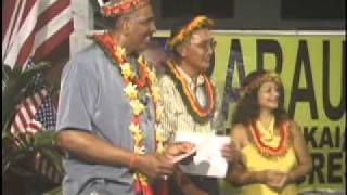 Bo Palacios Gives Supportive Speech For Juan Babauta.