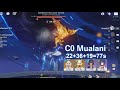[5.2 Abyss] C0 Mualani + Candace 77s top half continuous run (3 cost)