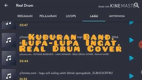 Kuburan Band,  Lupa - Lupa Ingat,  Real drum cover