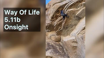 Way Of Life 5.11b (6c)(Onsight) - Echo Rock • Joshua Tree Climbing