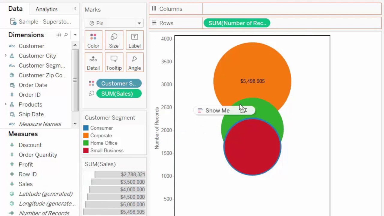 Tableau Bullseye Chart