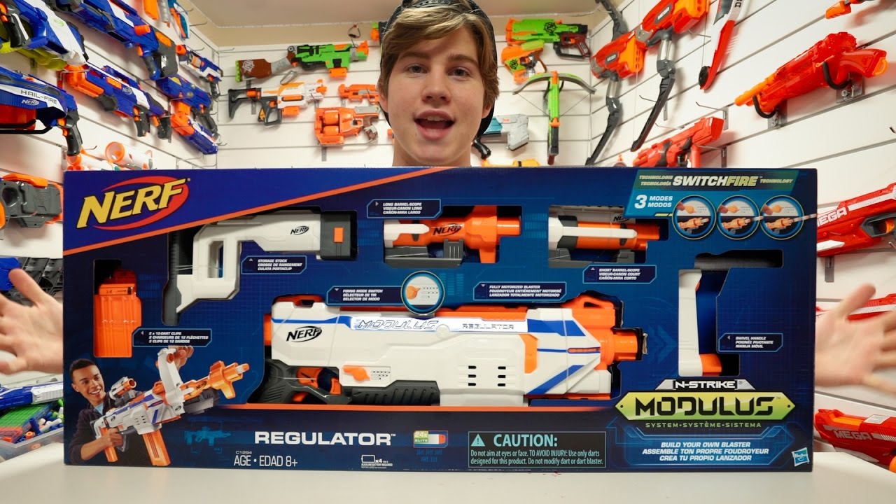 Nerf N-Strike Modulus Regulator Unboxing and Quick Look - YouTube