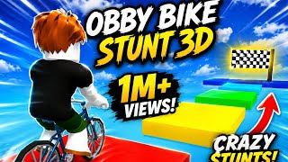 Obby stunt race 3D bicycle game screenshot 5