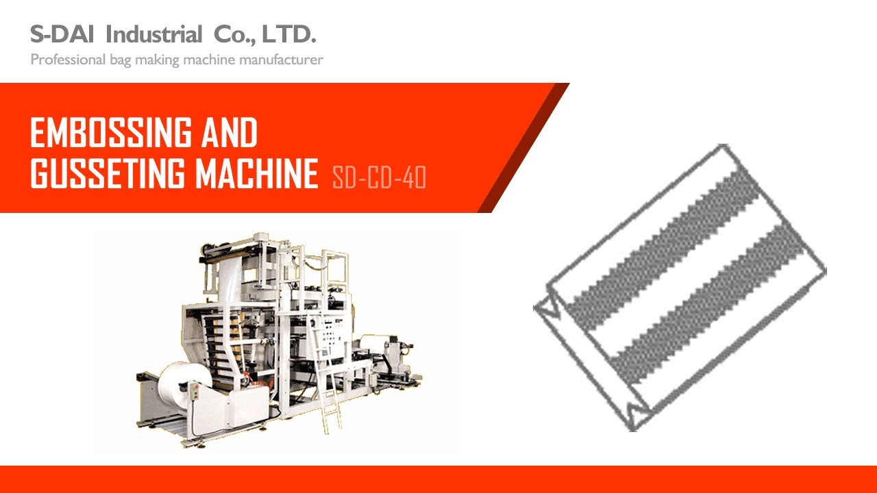 Twist Gusset Machine Plastic Film Embossing Machine Embossing and