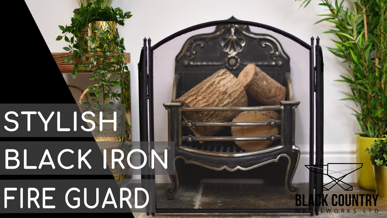 "Hampden" Black Iron Fire Guard