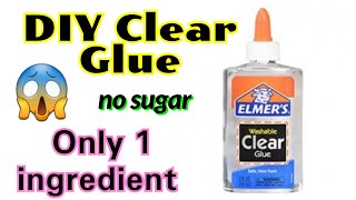 🍼DIY  How to Make Clear Glue - 2 ingredients - No Cook- Easy DIY -  simplekidscrafts 