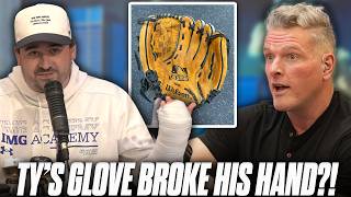 Ty Schmit Could Be Heading To IR, Facing Hand Injury Due To Stiff Baseball Glove?! | Pat McAfee Show