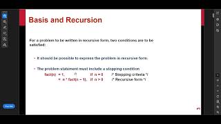 Chapter 1 Recursion : Definition