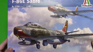 Italeri 1/48 F-86E Sabre in box preview