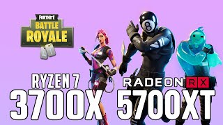 Fortnite Battle Royale on Ryzen 7 3700x + RX 5700 XT 1080p, 1440p