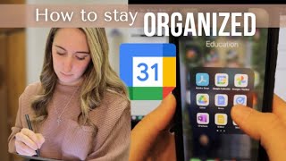 HOW TO STAY ORGANIZED IN COLLEGE    Online classes, calendar tips, mindset!