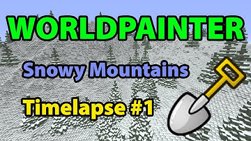 Worldpainter timelapse #1 (Snowy Mountains)