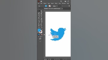 How to create pixel art in Adobe illustrator #illustratortutorial #adobeilustrator #pixelated