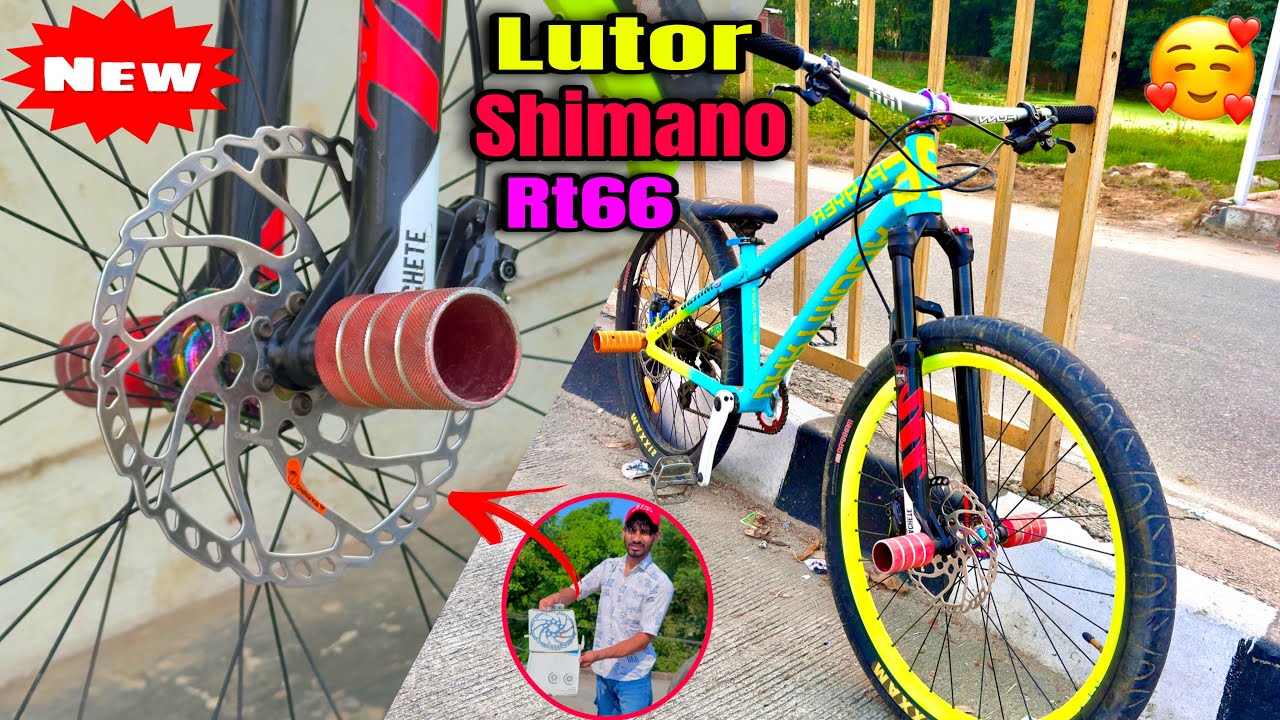 Shimano RT66 Lutor // How To Install Mtb Cycle 203mm Disc Brake ?🤔